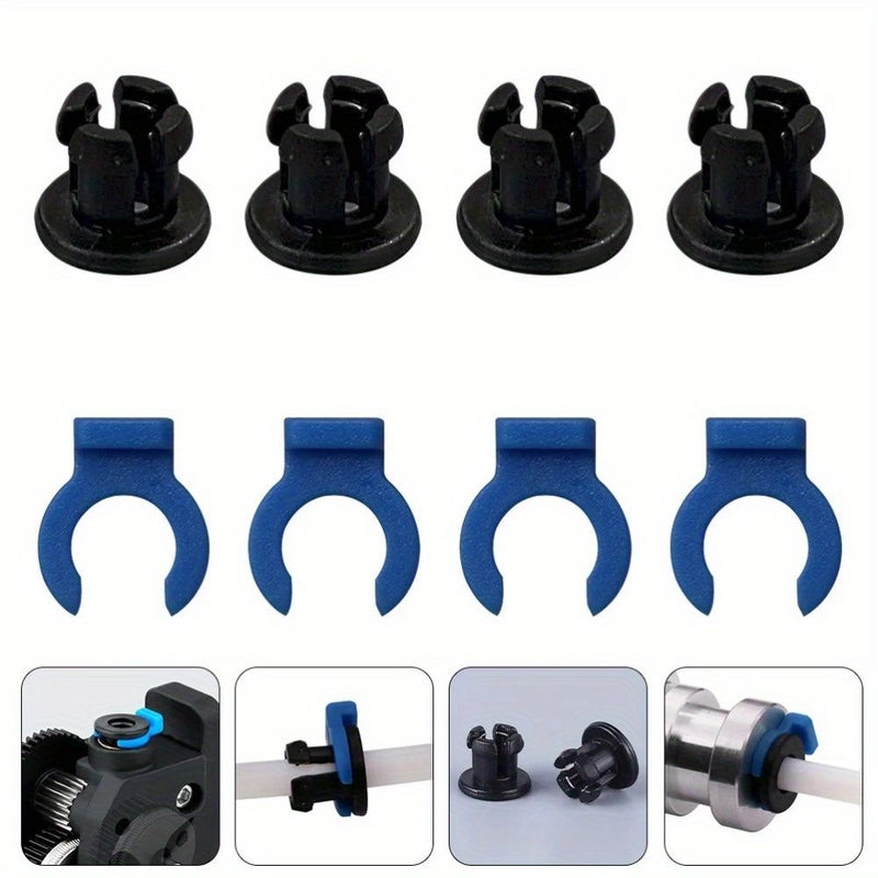 Blue Black 4pcs Bowden Tube Claw Buckle Collet for Printer Extruder Hotend - Image 5