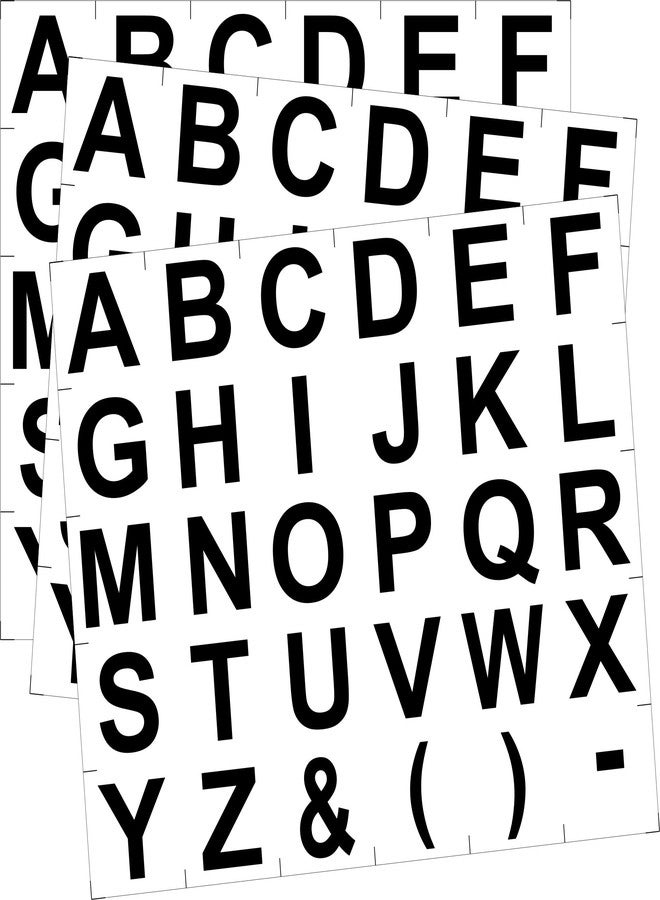 IMPRINT Paper Multipurpose Alphabet Stickers For Home And Office 108 Numbers, Pack of 1 - Image 2