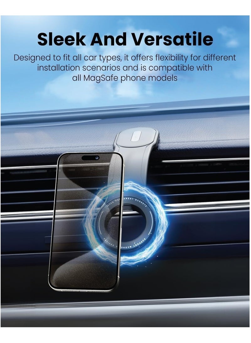TIGER Magnetic Car Phone Holder – Strong Base, Foldable Design for Secure Grip, Universal Car Mount, Easy Installation, Compatible with All Smartphones - Image 3