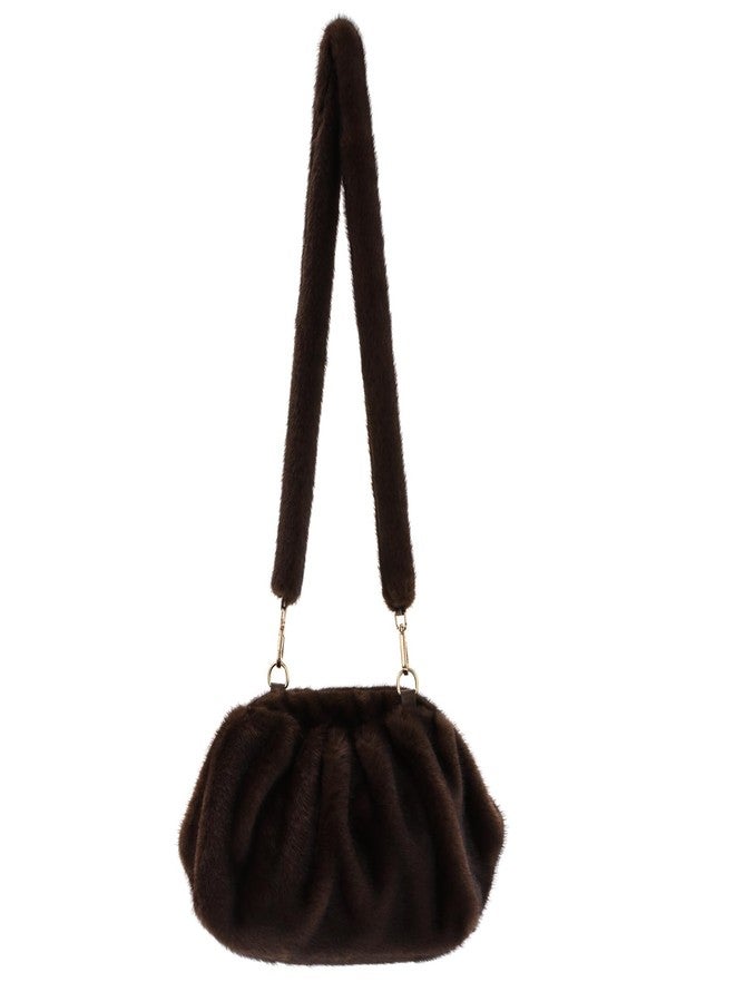 Fecialy Furry Handbag for Women Winter Fluffy Shoulder Bags Faux Fur Hobo Bag Fuzzy Purse Plush Crossbody Bag - Image 1