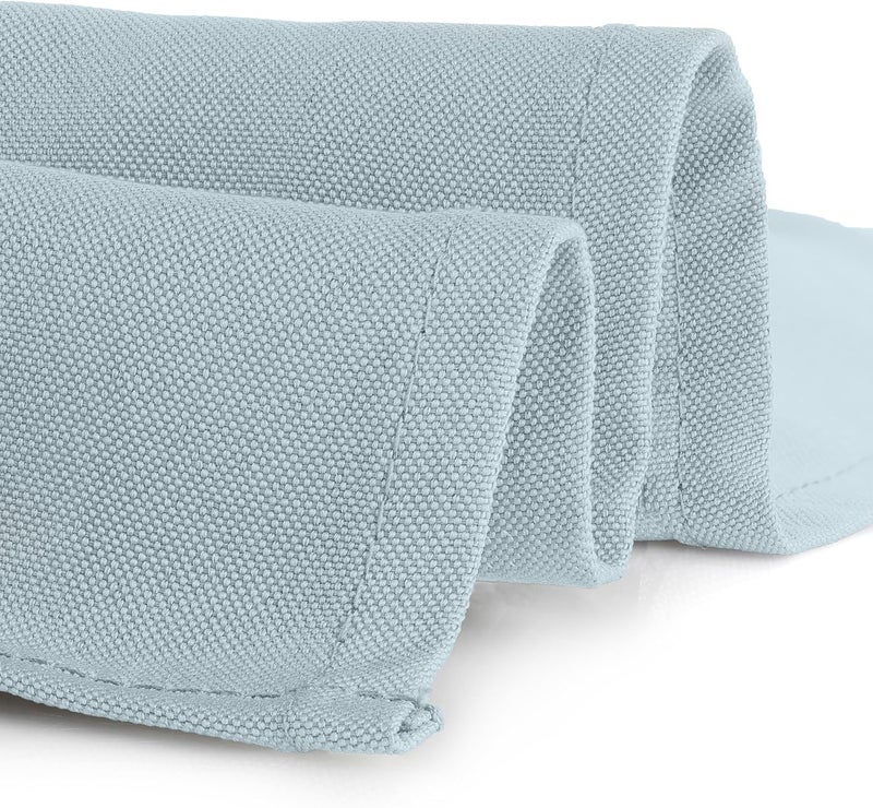 Gee Di Moda Square Tablecloth - 70 x 70 Inch Baby Blue Table Cloth for Medium Square or Round Tables - Heavy Duty Washable Fabric - for Buffet Table, Holiday Party, Dinner, Wedding & Baby Shower - Image 3
