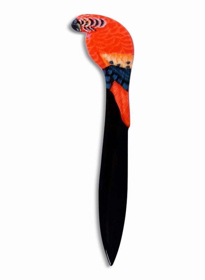 LX Hand Painted Red Parrot Bird Letter Opener - Image 1