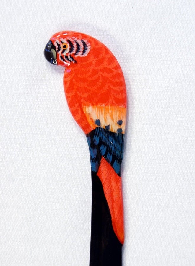 LX Hand Painted Red Parrot Bird Letter Opener - Image 2