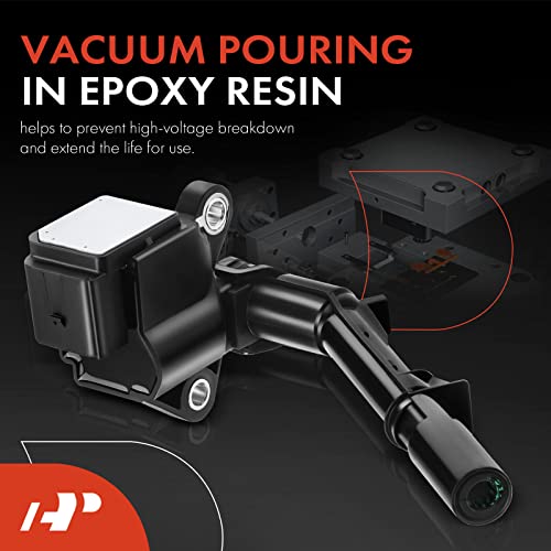 A-Premium حزم ملف الإشعال A-Premium من 4 L4 2.0L متوافقة مع إنفينيتي Q50 و Q60 و مرسيدس-بنز C300 C350E CLA250 و E300 و GLA250 GLC300 و SLC300 SLK300 و ميتريس و المزيد - Image 3