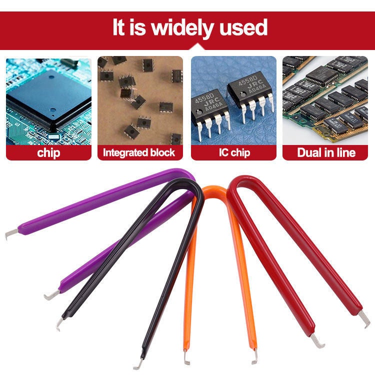مستخرج IC مشبك IC مشبك بسيط على شكل U مكون مشبك كتلة مدمجة ساحب متعدد الألوان اختياري - Image 2