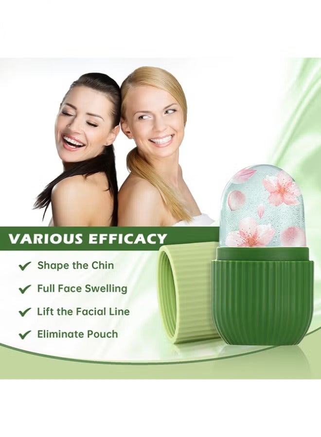 إسكدنيا Ice Roller For Face, Beauty Facial Massage  Ainkcne Puffiness Relief Green - Image 5