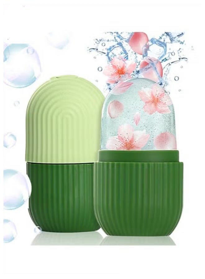 إسكدنيا Ice Roller For Face, Beauty Facial Massage  Ainkcne Puffiness Relief Green - Image 2