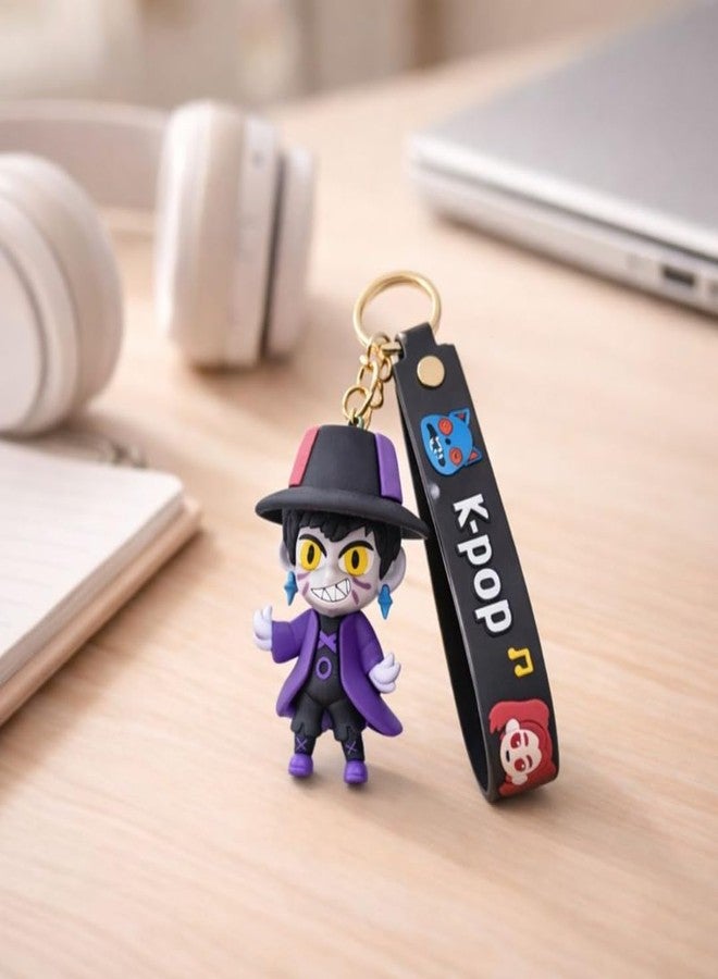 WP WANNA PARTY Wanna Party Kpop Demon Hunters Cartoon Keychains, Jinu Keychain for Boys and Girls, Cute Backpack Key Chain Accessories Wristlet chain Return Gift Items for Boys & Girls - Image 4
