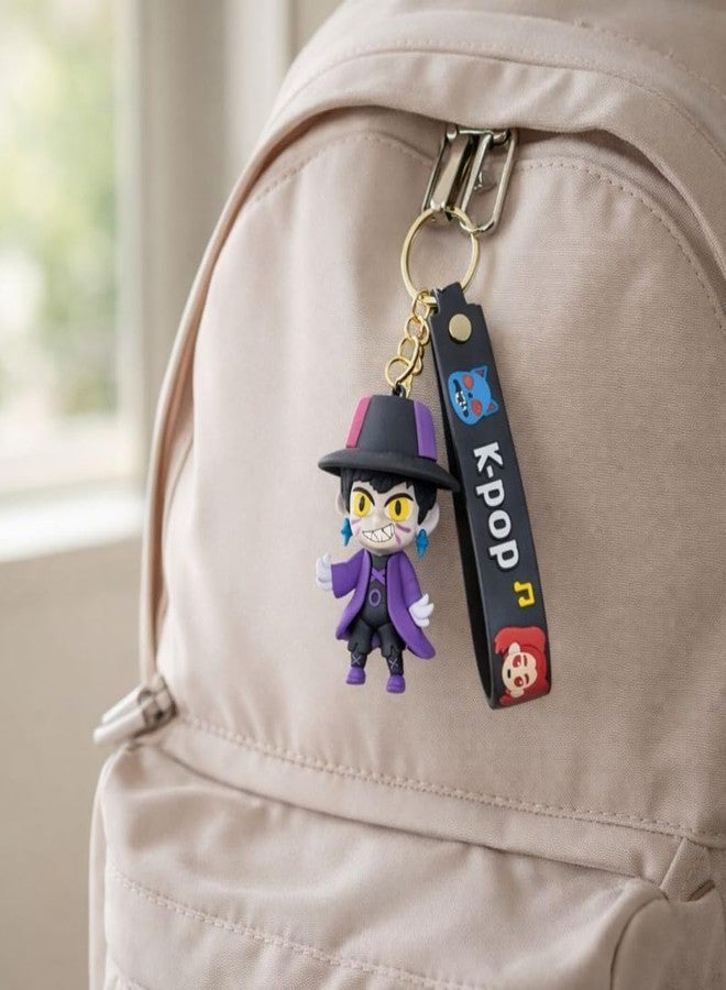 WP WANNA PARTY Wanna Party Kpop Demon Hunters Cartoon Keychains, Jinu Keychain for Boys and Girls, Cute Backpack Key Chain Accessories Wristlet chain Return Gift Items for Boys & Girls - Image 3
