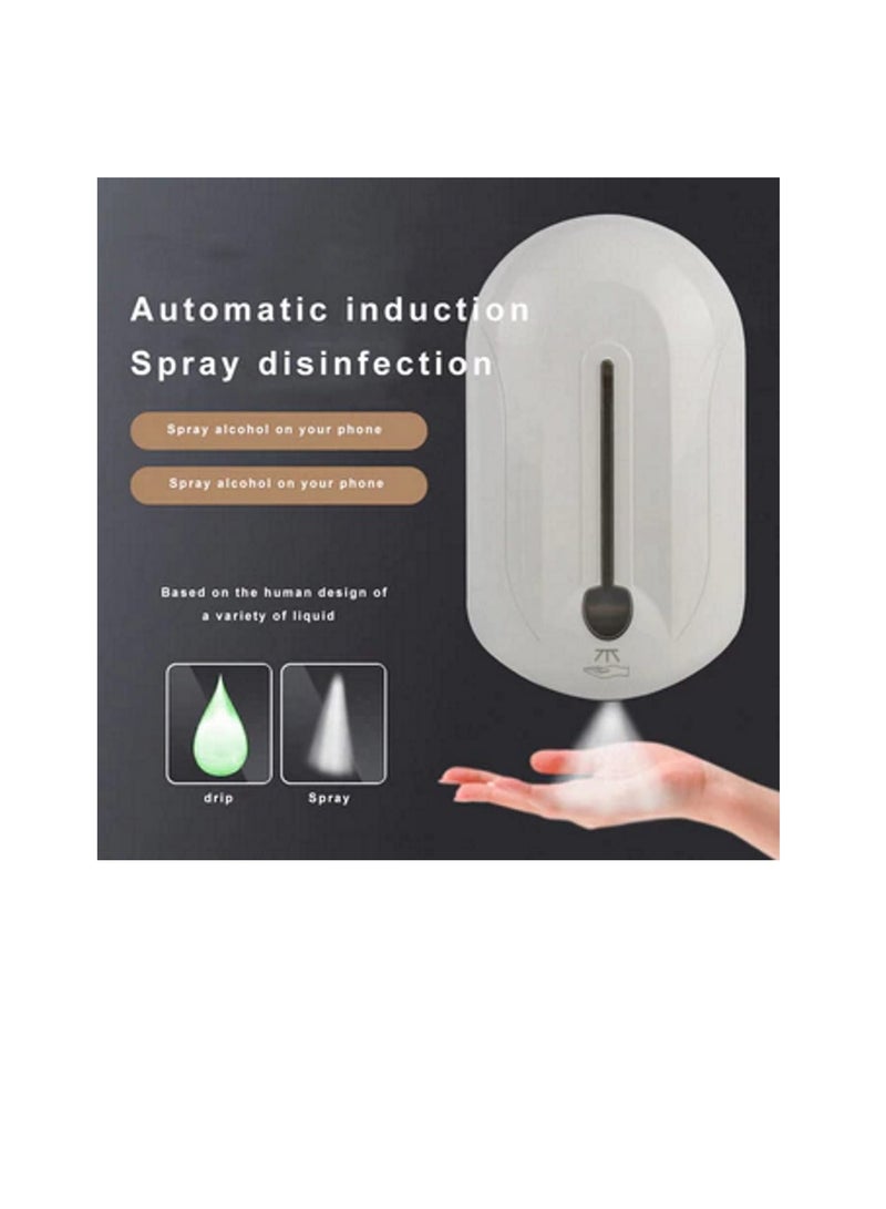 موزع صابون مثبت على الحائط بدون لمس ، موزع مطهر يدوي أوتوماتيكي خالٍ من اللمس مستشعر ذكي للحركة ، 4 قطع بطاريات "AA" تعمل للمنزل ... - Image 3