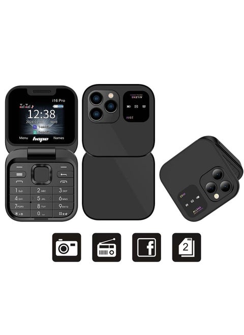 Hope i16 Pro Dual SIM Mobile Phone, 1.77 inch Screen, 1000mAh Battery, 2G Network Support, Video Player, Bluetooth, Radio, Social Media