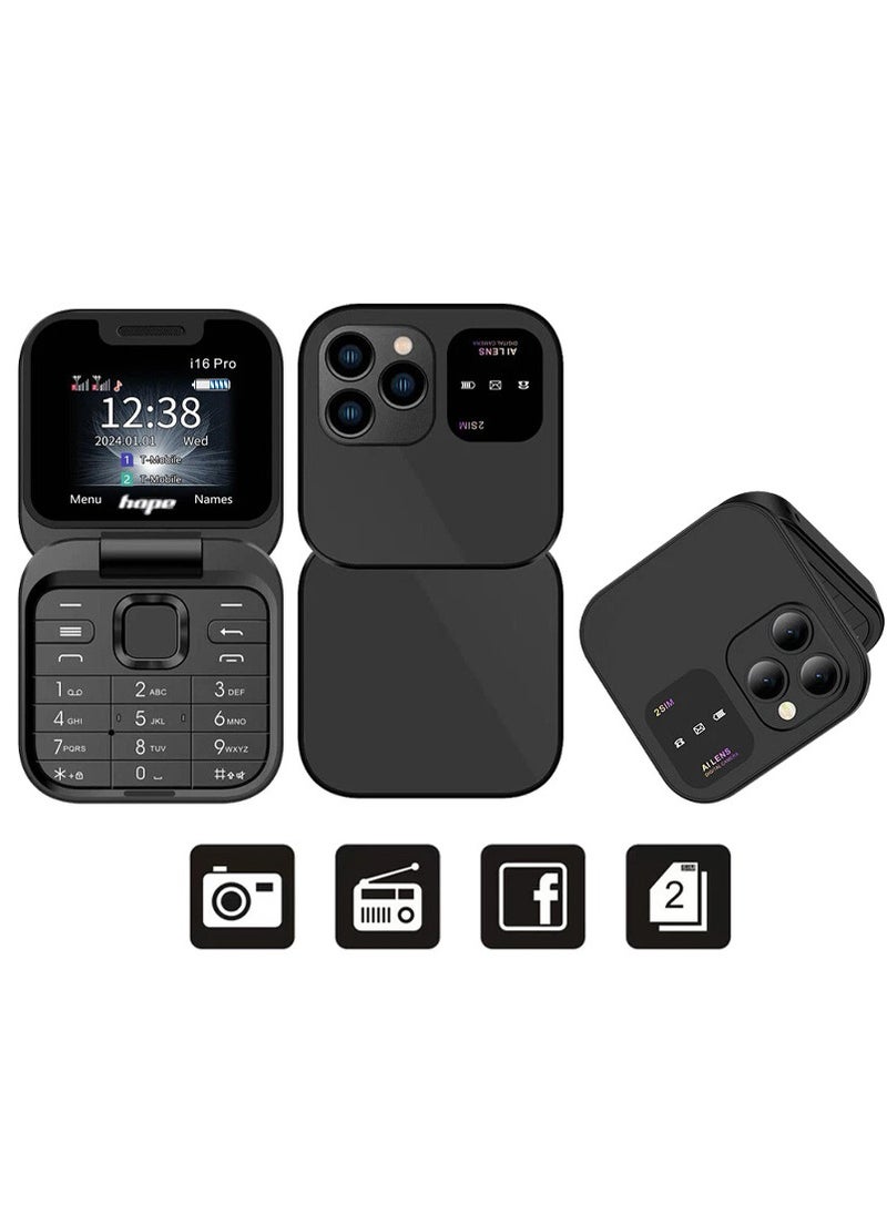Hope i16 Pro Dual SIM Mobile Phone, 1.77 inch Screen, 1000mAh Battery, 2G Network Support, Video Player, Bluetooth, Radio, Social Media