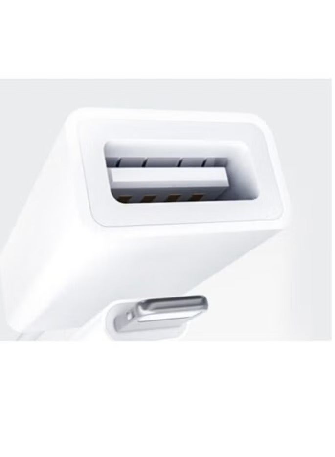 Yesido GS10 Lightning to USB OTG Adapter for iPhone & iPad – Plug & Play Connector for Data Transfer, Flash Drives, Keyboards, Mice & More, High-Speed Sync & Charging – White - Image 3