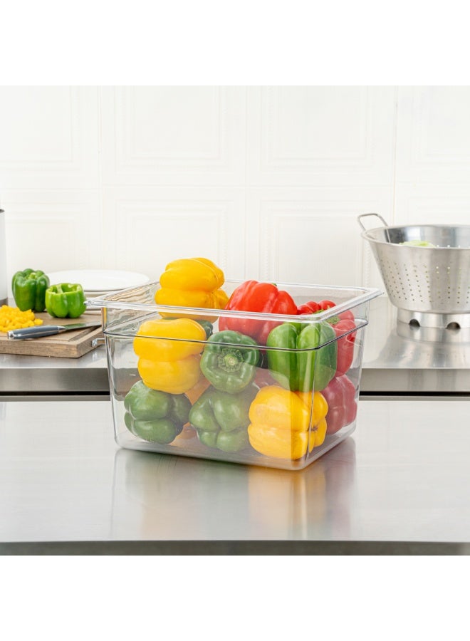 Restaurantware 1/2 Size Food Storage Containers, 10 8 Inch Deep Proofing Boxes - Rectangle, Graduated Measurements, Clear Plastic Food Grade Storage Containers, Dishwashable, Lids Sold Separately  - Image 3