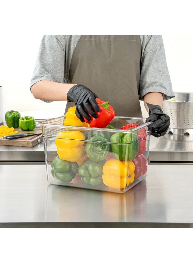 Restaurantware 1/2 Size Food Storage Containers, 10 8 Inch Deep Proofing Boxes - Rectangle, Graduated Measurements, Clear Plastic Food Grade Storage Containers, Dishwashable, Lids Sold Separately  - Image 5