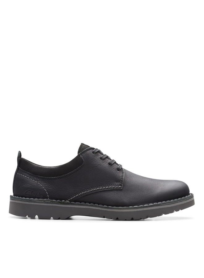 clarks Men's Eastridge Low Oxford, Black Leather, 12 Wide - Image 2