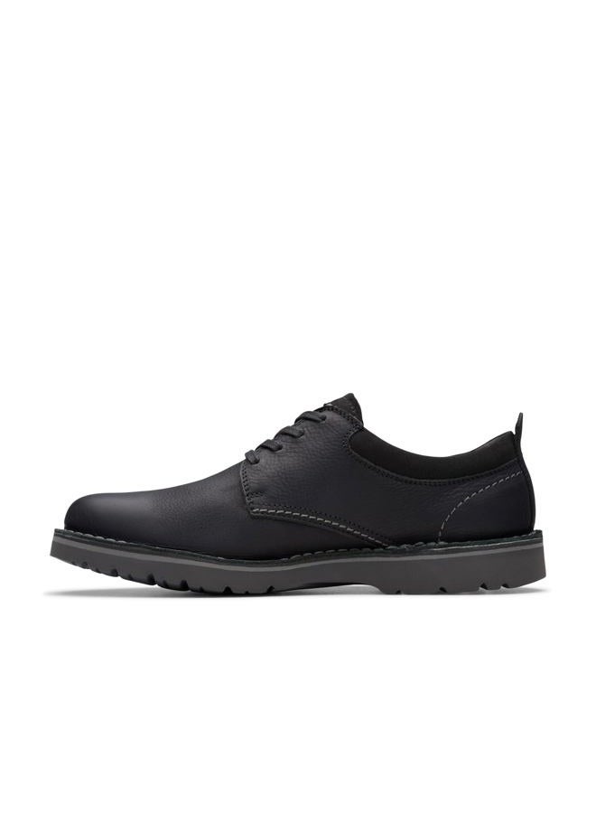 clarks Men's Eastridge Low Oxford, Black Leather, 12 Wide - Image 3