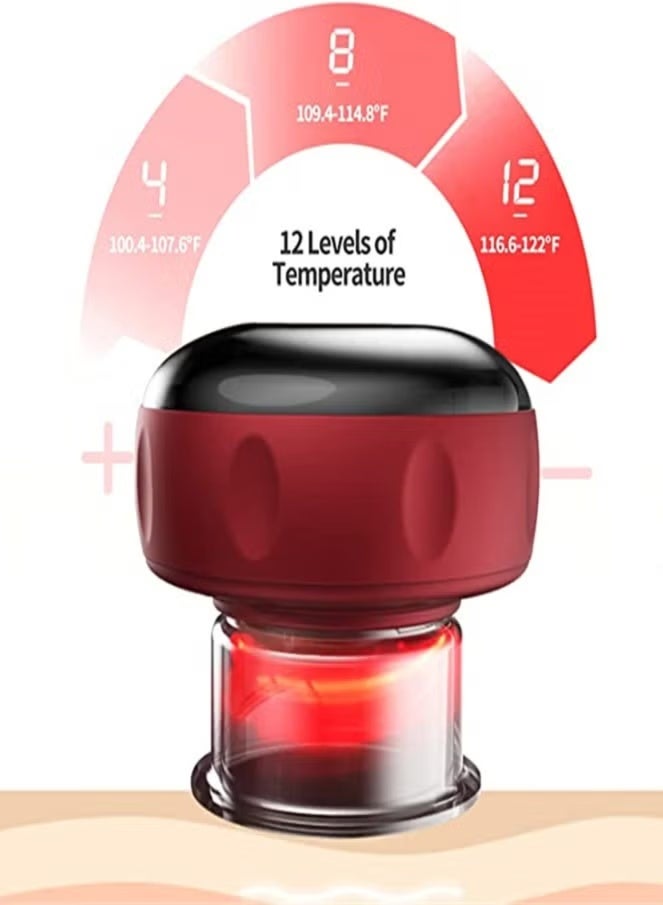 Smart Dynamic Cupping Therapy Set Cellulite Massager 3 in 1 Vacuum Therapy Machine Cellulite Remover Gua Sha Massage Tool with12 Level Temperature and Suction massage machine - Image 5