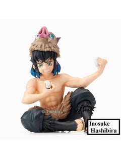 Trunkin Trunkin Demon Slayer Inosuke Hashibira Perching Sitting Eating Action Figure Kimetsu no Yaiba Anime Figure Weeb Manga Collectible  - Image 3