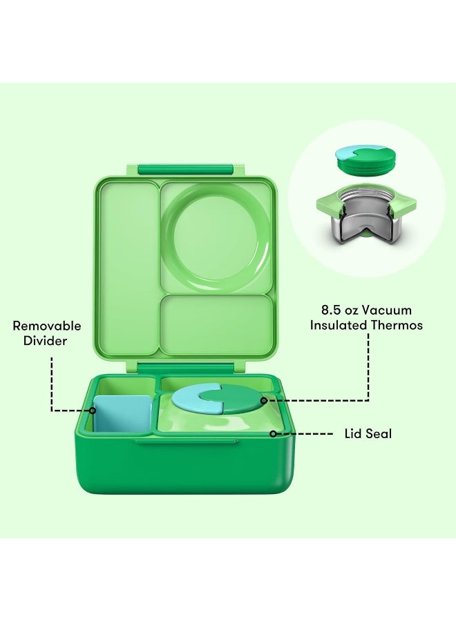 OMIE OmieBox Kids Bento Lunch Box, Stainless Steel Bowl, 250ml (Apple Green)  - Image 2