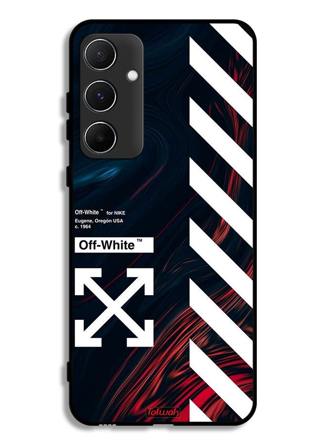 Tolwak Samsung Galaxy A55 5G Protective Case Cover Off White Sticker - Image 1