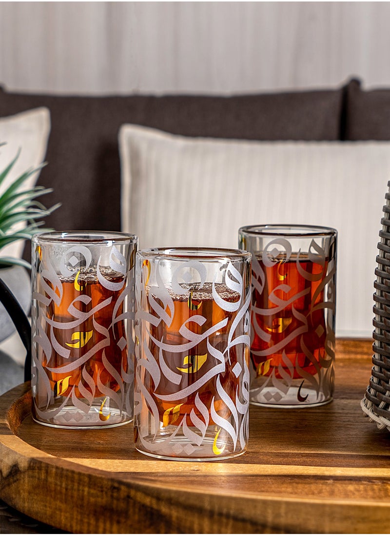 Dallaty 6 Piece Glass Arabic Tea Cup  - Image 1