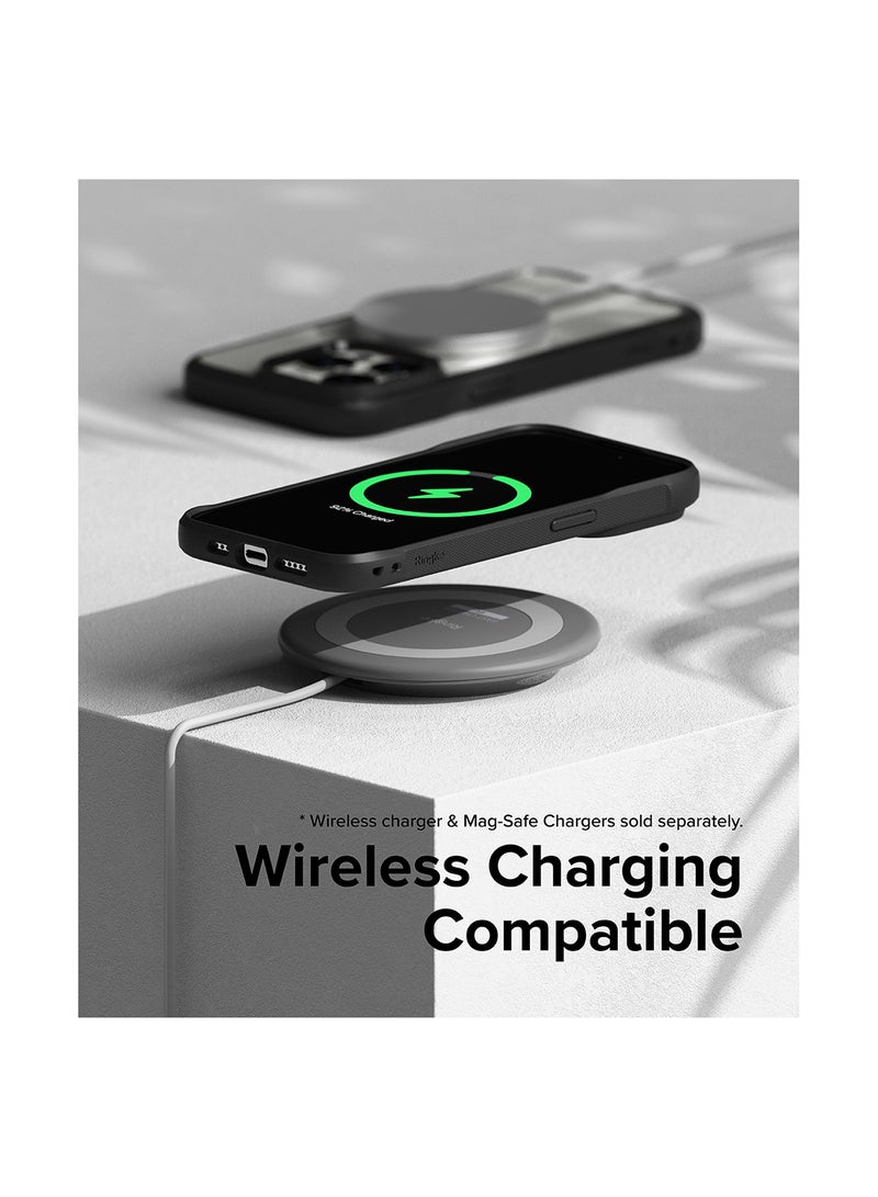 Ringke Fusion Bold No More Discoloration Compatible With iPhone 15 Pro Max Case, Anti-Fingerprint Technology Prevents Oily Smudges Frosted Coating Feels Velvety Soft Phone Cover Matte Black - Image 5