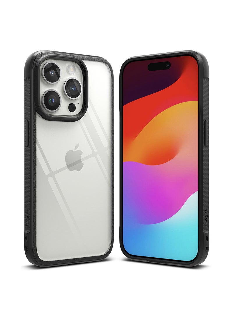 Ringke Fusion Bold No More Discoloration Compatible With iPhone 15 Pro Max Case, Anti-Fingerprint Technology Prevents Oily Smudges Frosted Coating Feels Velvety Soft Phone Cover Matte Black - Image 1