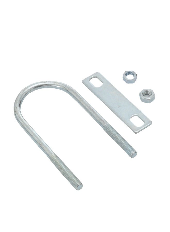 LAMAY 4PCS Round U-Bolts, The stainless steel U-shaped bolt, Extended galvanised U-bolts U-screws U-pipe clamps Pipe clamps Jockey bolts U-clips U-shaped hoop(59) - Image 3