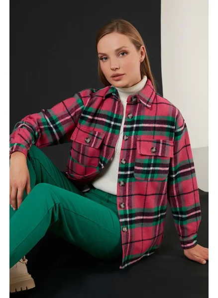 ليلا Comfortable Cut Soft Textured Lined Winter Shirt Women's Shirt 42190490