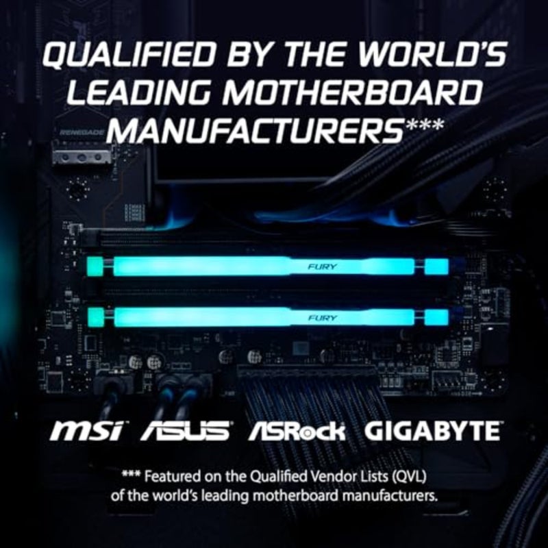 FURY Beast Black RGB EXPO 64GB 6000MT/s DDR5 CL30 DIMM مجموعة ذاكرة ألعاب سطح المكتب مكونة من 2 - KF560C30BBEAK2-64 - Image 3