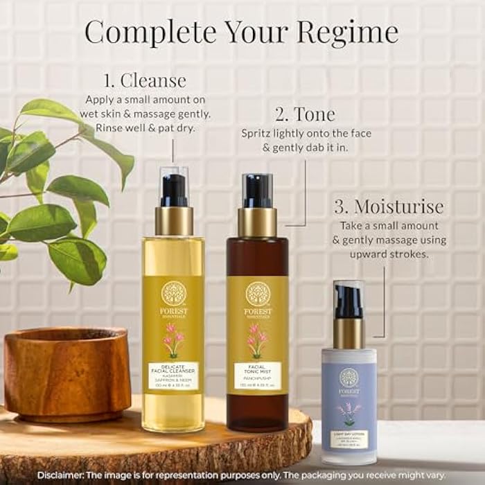 Forest Essentials Delicate Facial Cleanser Saffron and Neem 50 Milliliter - Image 4