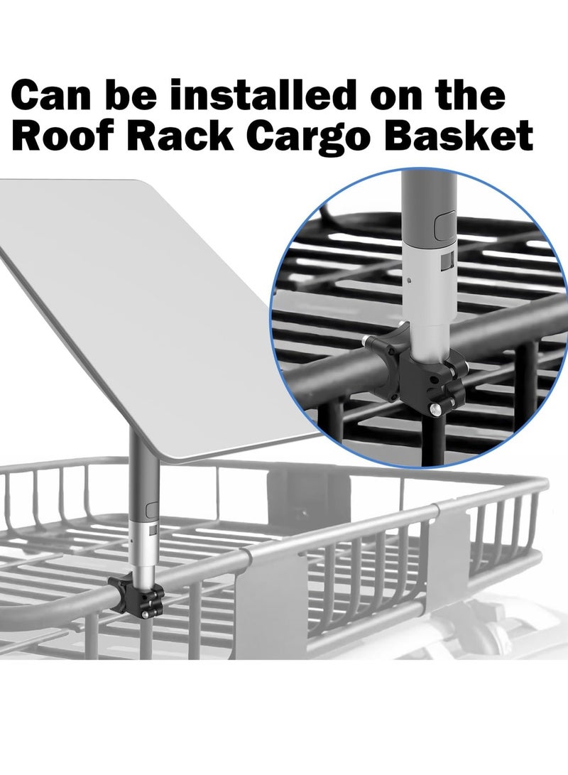 Starlink RV Ladder Mount, Starlink Roof Rack Mount, 200lbs Load, 0.8-1.17inch Installation Range for Pole/Roof/SUV/Outdoor(All Aluminum Material) - Image 5