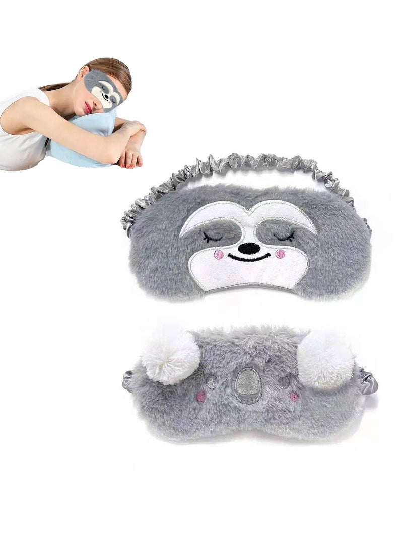 Excefore 2 Pieces Of Eye Mask Sleep Women Girls Children Adult Children Soft Eye Breathable Eye Mask Travel Sleep Nap Meditation Shading Anti-Allergy - Image 1