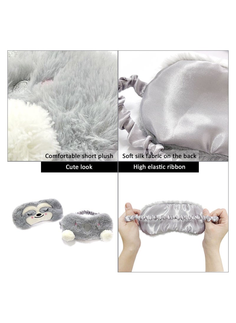 Excefore 2 Pieces Of Eye Mask Sleep Women Girls Children Adult Children Soft Eye Breathable Eye Mask Travel Sleep Nap Meditation Shading Anti-Allergy - Image 5