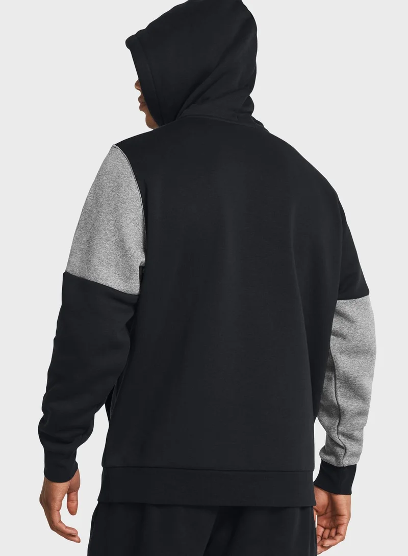 UNDER ARMOUR Essential Fleece Blocked Hoodie