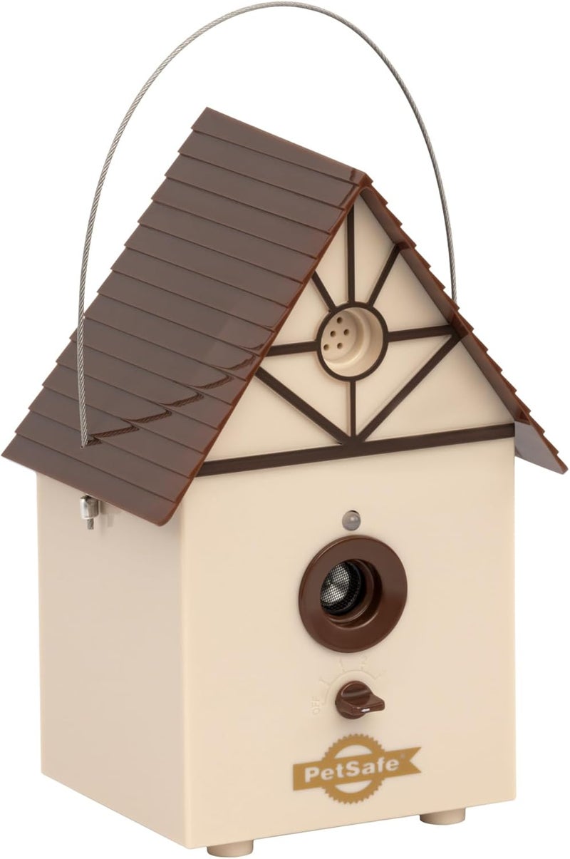 PetSafe Outdoor Ultrasonic Bark Control - Bird House Design, Weatherproof Barking Deterrent for All Dog Sizes - Image 1