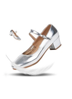 Beauenty New Dual Climbing Square Dance Shoes for WomenSilver Silver  - Image 1