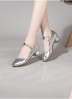 Beauenty New Dual Climbing Square Dance Shoes for WomenSilver Silver  - Image 2