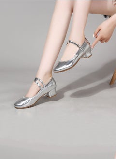 Beauenty New Dual Climbing Square Dance Shoes for WomenSilver Silver  - Image 4