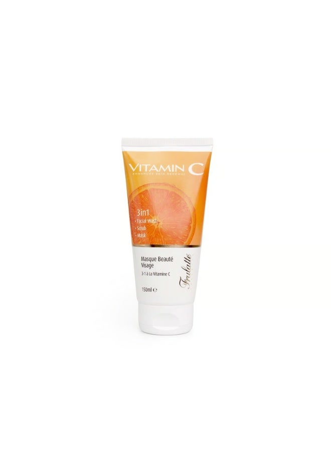 Arganicare Frulatte Vitamin C 3-In-1 Mask Scrub Facial Wash 150ml - Image 1