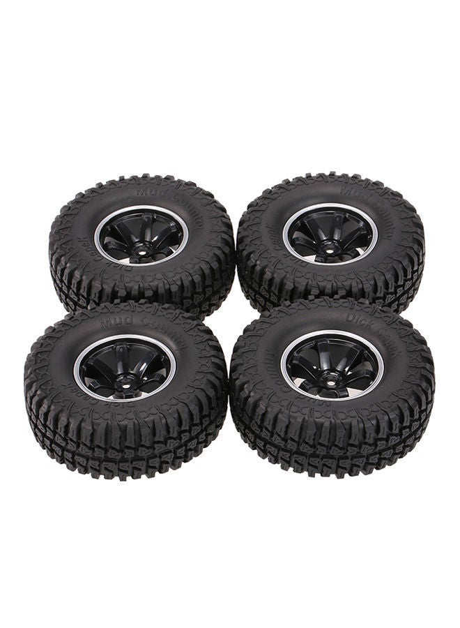 NIBEMINENT 4-Piece Tires With Wheel Rim For RC Rock Crawler AX-3020C - Image 1