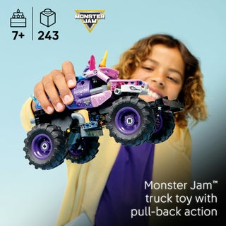 ‏Technic شاحنة Monster Jam Sparkle Smash‎ بالسحب للانطلاق، لعبة شاحنة للأطفال بعمر ٧ سنوات وأكثر (٢٤٣ قطعة) 42220 - view 3