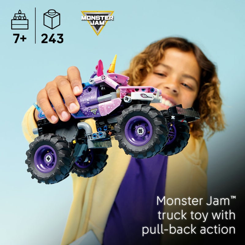 LEGO Technic Monster Jam Sparkle Smash Pull-Back Toy 42220 (Age 7+, 243 Pieces) - Image 3