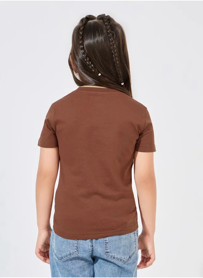 Styli Basic Fitted Round Neck T-Shirt