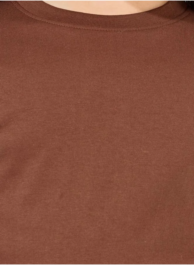 Styli Basic Fitted Round Neck T-Shirt