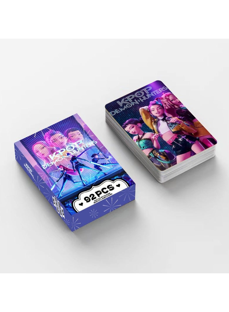 92-Piece KPop Demon Hunters Photo Lomo Cards Stickers - Image 4