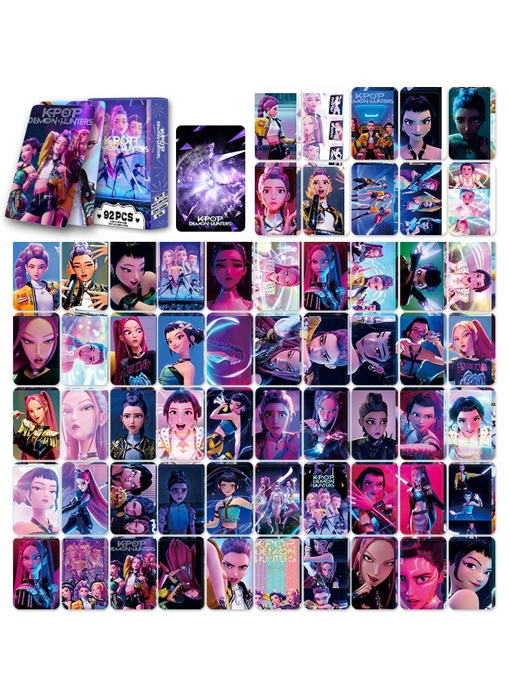 92-Piece KPop Demon Hunters Photo Lomo Cards Stickers - Image 3