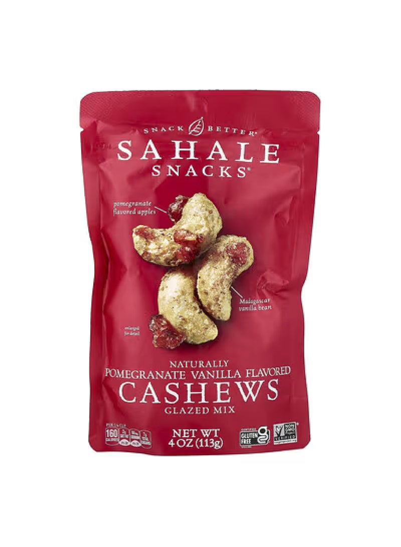Glazed Mix, Naturally Pomegranate Vanilla Cashews, 4 oz (113 g)