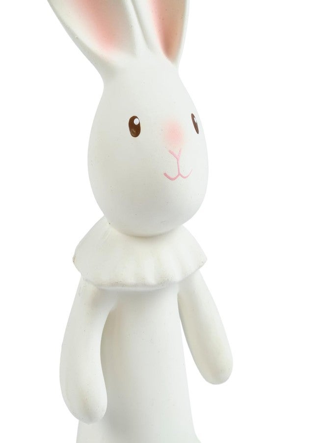 Tikiri Havah The Bunny all Rubber Squeaker Toy (White) - Image 3